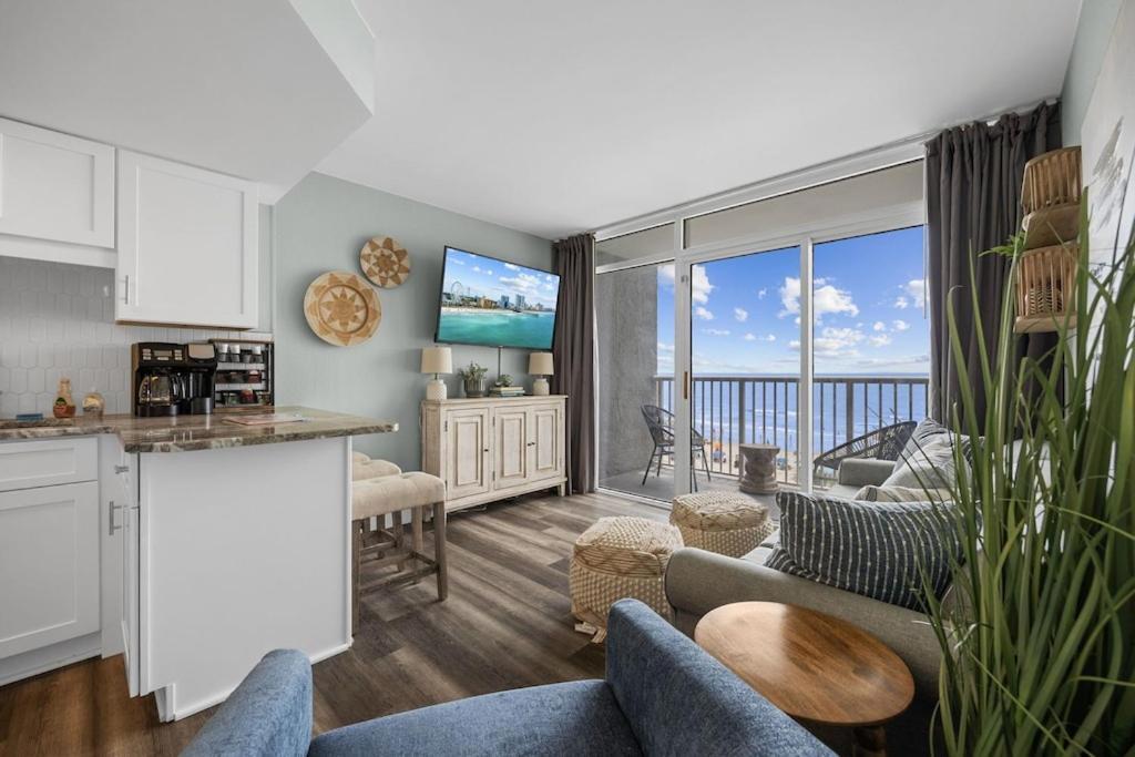 מירטל ביץ' Direct Oceanfront- King Bedroom- Amazing Views/Pools/Hot Tubs/Beach Access/Golf מראה חיצוני תמונה