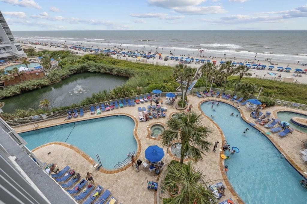 מירטל ביץ' Direct Oceanfront- King Bedroom- Amazing Views/Pools/Hot Tubs/Beach Access/Golf מראה חיצוני תמונה
